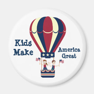 Kinder machen Amerika groß Magnet