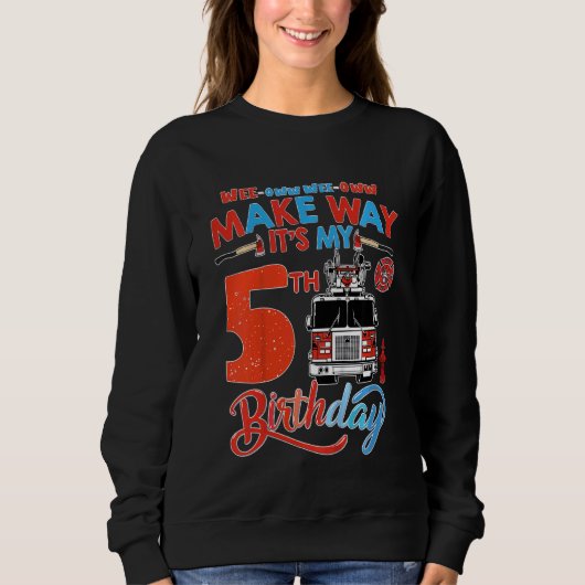 Kinder machen sich so, dass es mein fünfter Geburt Sweatshirt (Vorderseite)