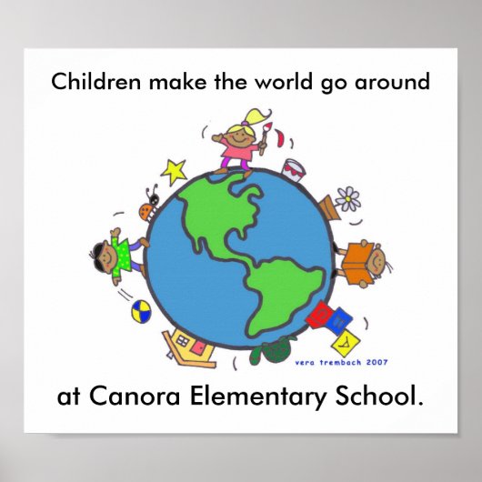 Kinder machen Welt/Personalisieren/Vera Trembach Poster (Vorne)