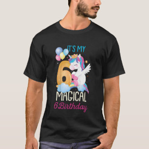 Kinder Mädchen 6 Jahre alt Einhorn Es ist mein mag T-Shirt