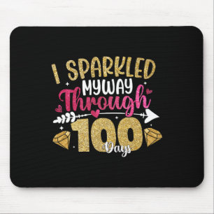 Kinder Mädchen, die ich durch 100 Tage Mousepad