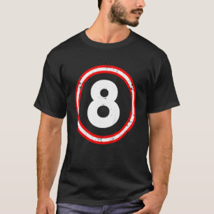 Kinder Mädchen drehen Circle 8. Geburtstag T-Shirt
