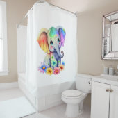 Kinder Mädchen Elefant Badezimmer Dusche Vorhang (Beispiel)