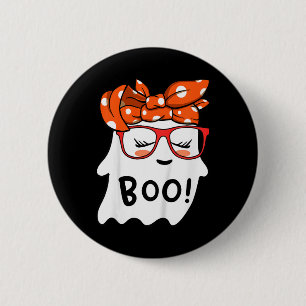 Kinder Mädchen Kleinkind glücklich Halloween Geist Button