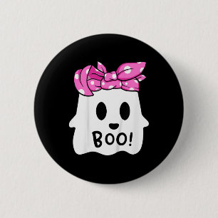 Kinder Mädchen Kleinkind glücklich Halloween Geist Button