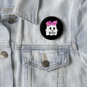 Kinder Mädchen Kleinkind glücklich Halloween Geist Button (Beispiel)