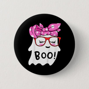 Kinder Mädchen Kleinkind glücklich Halloween Geist Button