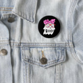 Kinder Mädchen Kleinkind glücklich Halloween Geist Button (Beispiel)