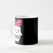 Kinder Mädchen Kleinkind glücklich Halloween Geist Kaffeetasse (Vorderseite Links)