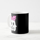 Kinder Mädchen Kleinkind glücklich Halloween Geist Kaffeetasse (Vorderseite Links)