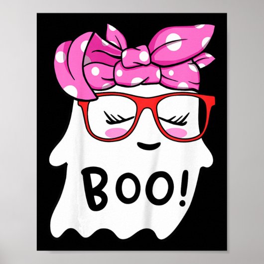 Kinder Mädchen Kleinkind glücklich Halloween Geist Poster (Vorne)