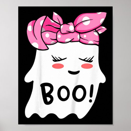 Kinder Mädchen Kleinkind glücklich Halloween Geist Poster (Vorne)