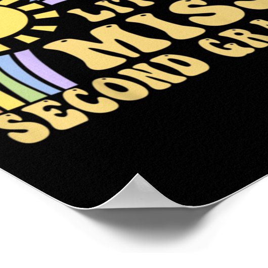 Kinder Mädchen zurück in die Schule - Kleine Frau Poster (Ecke)