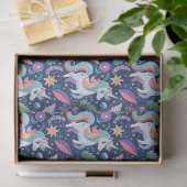 KINDER MAGICAL UNICORN PATTERN SEIDENPAPIER (Geschenk)
