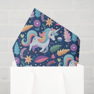KINDER MAGICAL UNICORN PATTERN SEIDENPAPIER