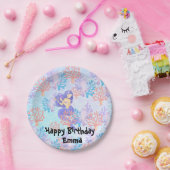 Kinder magische Meerjungfrau unter der Regenbogenp Pappteller (Party)