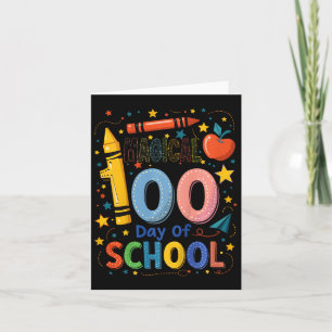Kinder Magischer 100. Tag der Schule Funny Gift Bo Karte