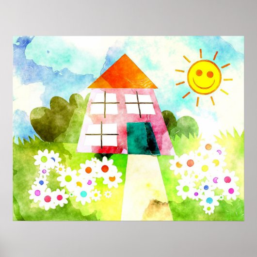 Kinder Malerei Poster (Vorne)