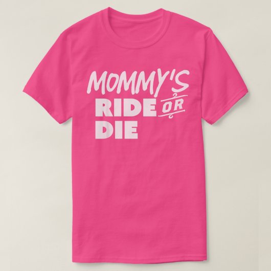 Kinder Mami's Ride oder Die Trending Shirt (Design vorne)