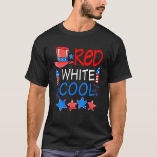 Kinder Männer Amerikanisch 4. Juli Rot Weiß Cool T-Shirt