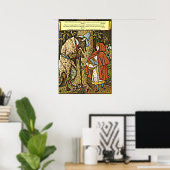 Kinder-Märchen-Rotkäppchen und Wolf Poster (Heimbüro)