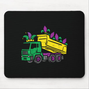 Kinder Mardi Gras Dump LKW Niedliche Bauboten Mousepad