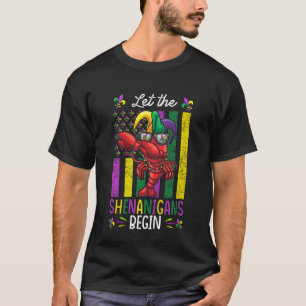 Kinder Mardi Gras Kostüm Dab Crawfish Shenanigans  T-Shirt