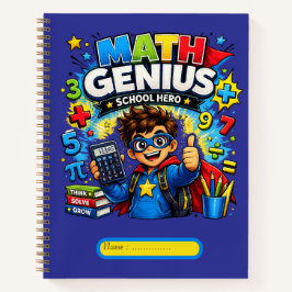 Kinder-Mathe-Notizbuch | Mathe-Genie Notizblock