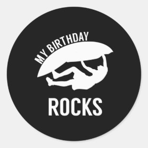 Kinder mein Geburtstagsrocks-Geschenk für Rock Cli Runder Aufkleber