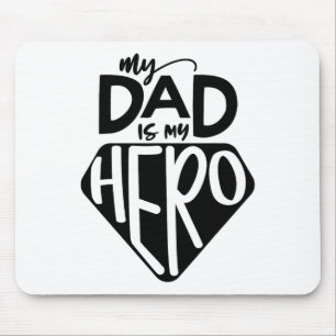 Kinder Mein Vater ist mein Helden-Superheld-Tag Ni Mousepad