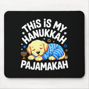 Kinder Meine Chanukka-Pyjamas Pajamakah Welpe Chan Mousepad