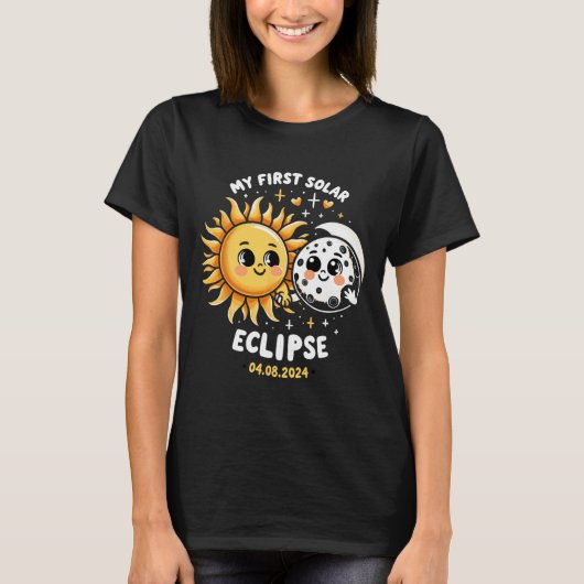 Kinder meine ersten Solar Eclipse Kindermädchen 20 T-Shirt (Vorderseite)