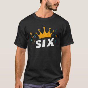 Kinder meinen 6. Geburtstag mit Krone und ich bin  T-Shirt