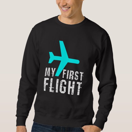 Kinder meinen ersten Flug Sweatshirt (Vorderseite)
