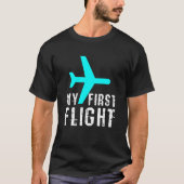 Kinder meinen ersten Flug T-Shirt (Vorderseite)
