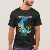Kinder Menorasaurus Rex Jew Dino Trex Kleinkind Bo T-Shirt (Vorderseite)