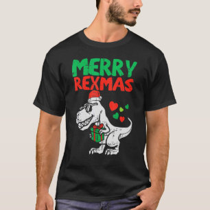 Kinder Merry Rexmas Santa Trex Dino Kleinkind Boys T-Shirt