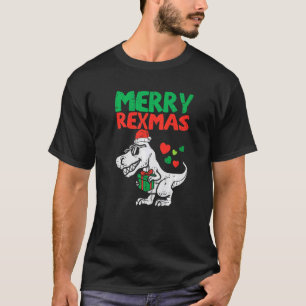 Kinder Merry Rexmas Santa Trex Dino Kleinkind Boys T-Shirt