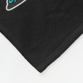 Kinder mexikanischer Affe mit Sombrero und Poncho Fleecedecke (Ecke)