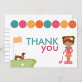 Kinder Mini Golf Geburtstag Danke (Vorne/Hinten)