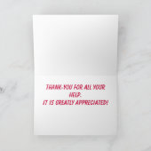 Kinder Miniatur-Ziegenkarte Dankeschön Karte (Innenseite)