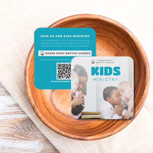 Kinder-Ministerium Kirche Einladen Calling Card Telefonnummerkarte