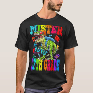 Kinder Mister Fifth Grade Typ Monster Truck Dinosa T-Shirt