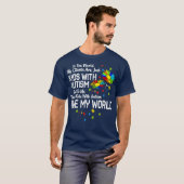 Kinder mit Autismus sind meine Welt BCBA RBT ABA T-Shirt (Vorne ganz)
