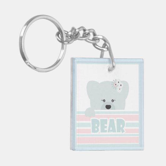 Kinder mit Bärenbildern, kindisch Schlüsselanhänger (Vorderseite links)