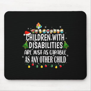 Kinder mit Behinderungen sind genauso wie alle and Mousepad