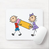 Kinder mit Bleistift Mousepad (Mit Mouse)