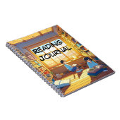 Kinder mit Büchern lesen Zeitschrift Anime style Notizblock (Rechte Seite)