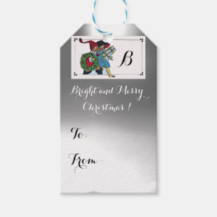KINDER MIT CHRISTMAL GIFTS-Monogramm Geschenkanhänger