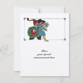 KINDER MIT CHRISTMAS GIFTS Champagner Metallic Einladung (Rückseite)